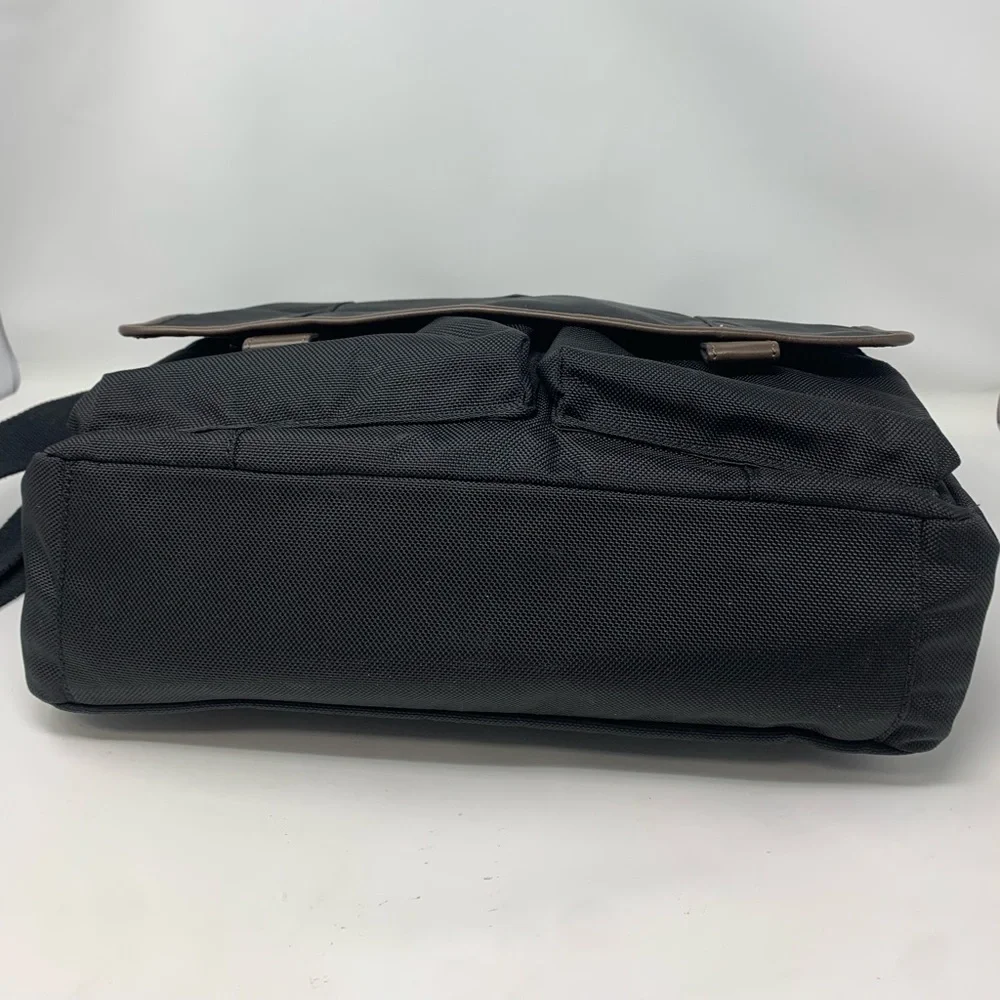 Fossil Evan Canvas Crossbody Messanger Briefcase Shoulder Bag